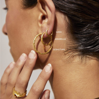 Luka Gold Huggie Earrings