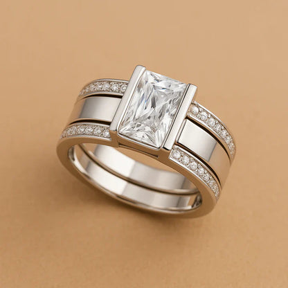 Vintage Inlaid Glass Ring