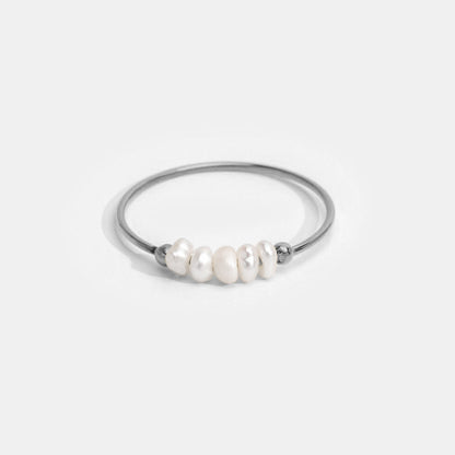 Classic Pearl Silver Ring