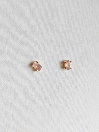 Ava Studs in Rose Quartz